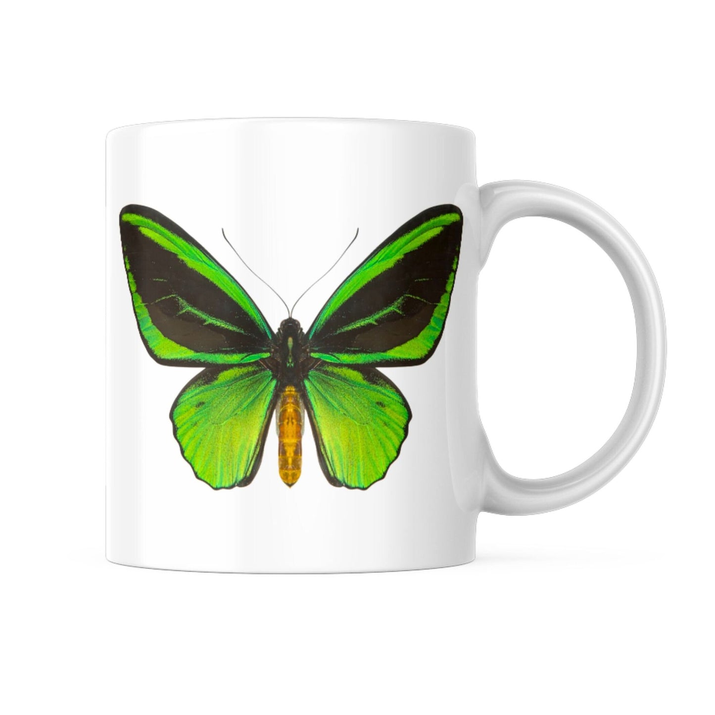 mariposa taza de cerámica