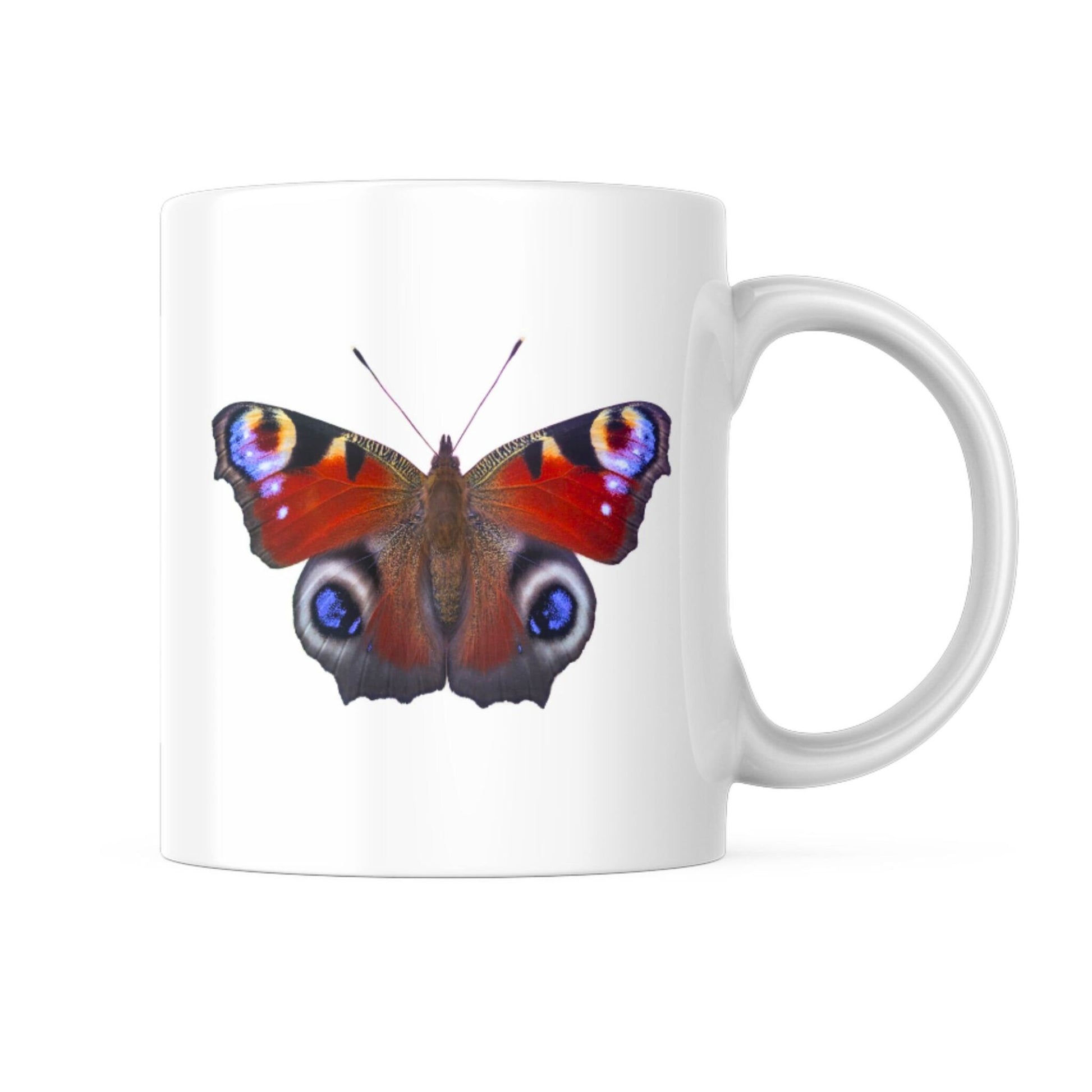 EntomoBoxes mariposa-themed taza de cerámica, regalo ideal para entomología y nature enthusiasts
