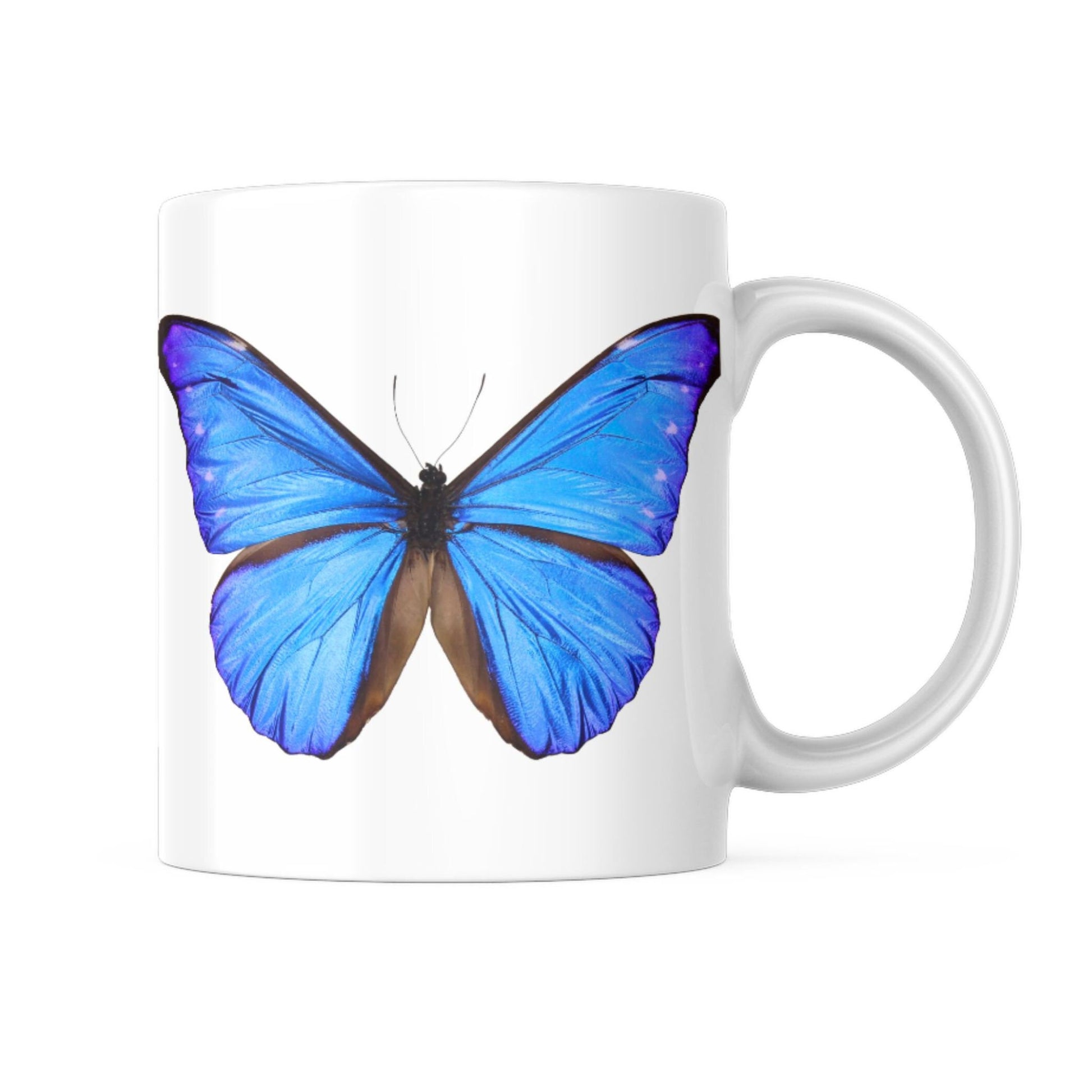 EntomoBoxes mariposa-themed taza de cerámica, regalo ideal para entomología y nature enthusiasts