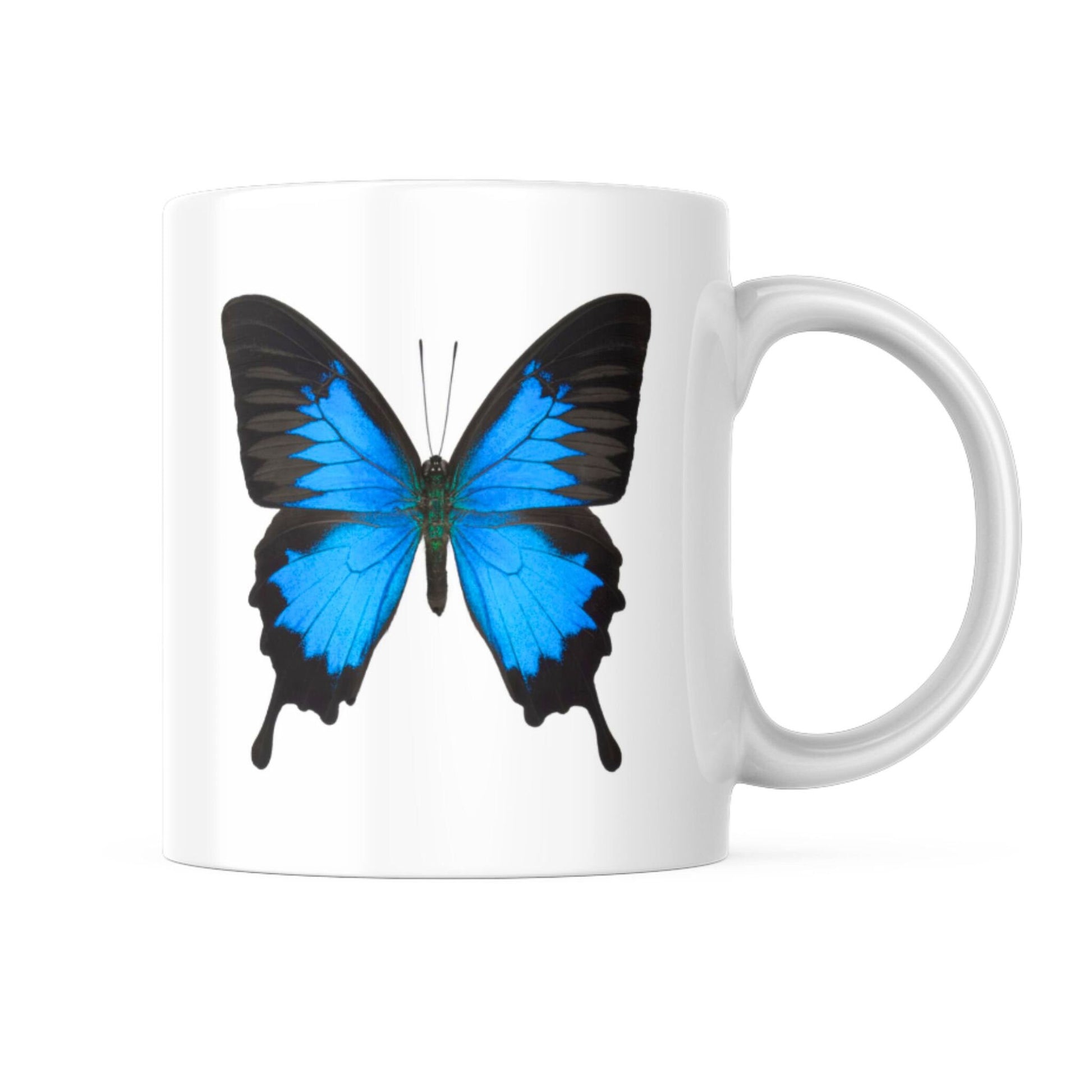 mariposa taza de cerámica